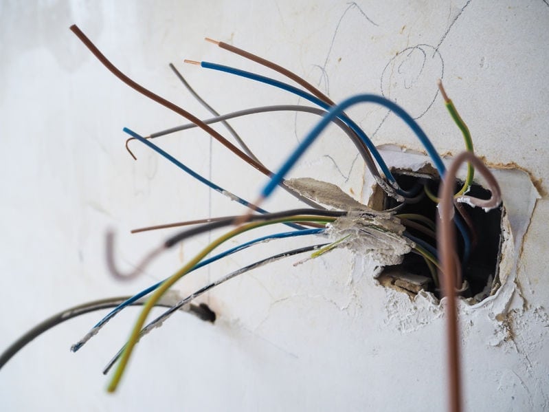 exposed electrical wiring