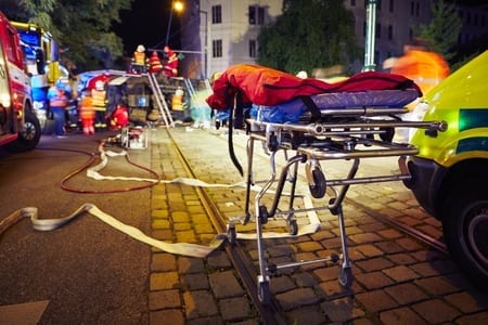 stretcher in street